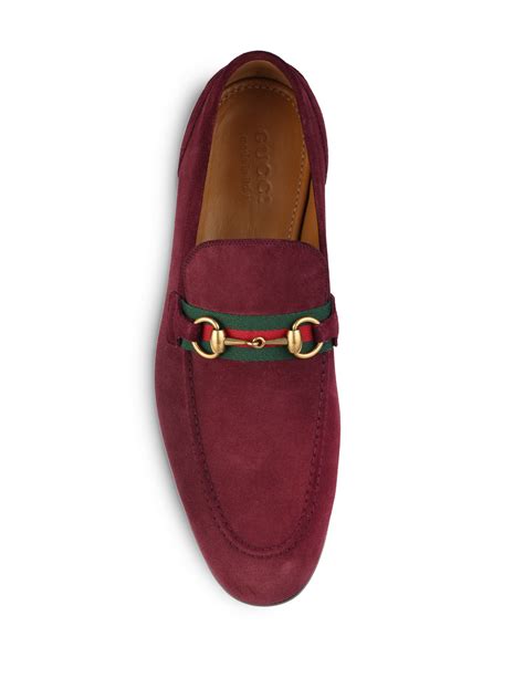 gucci red convertible loafer|Gucci loafers suede.